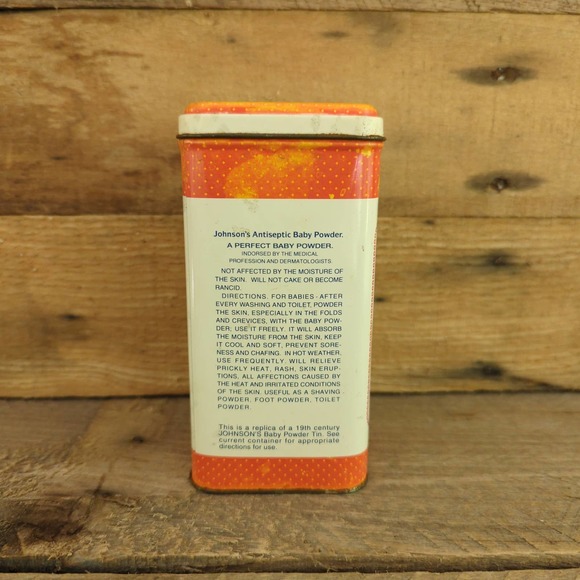 Vintage 1986  Johnson's Antiseptic Baby Powder 100th Anniversary Collectable Tin - Picture 2 of 8